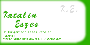 katalin eszes business card